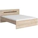 Кровать двуспальная Гербор Эльпасо LOZ160 без основания под матрас 160x200 см Дуб санремо светлый (GRB-1010)