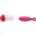 Щітка для миття пляшечок Suavinex 2 в 1 червона (400275/3)