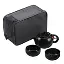 Компактный дорожный чайный набор UFT TSET6 Black чайничек и 2 пиалы