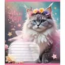 Зошит учнівський "Кішка фея" 024-560046L-1 в лінію, 24 аркуші