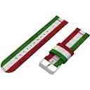 Тканевый ремешок Watchbands Cloth для Samsung Galaxy 3 45mm - красно-зеленый (WB007CLOTHREDGREEN345)