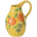 Ваза - глечик J-line жовта з ручним розписом 16 см (533921)