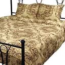 Комплект постільної білизни Руно 40-0485 Beige Brown, набивний сатин, полуторний (1.137К_40-0485 Beige Brown)