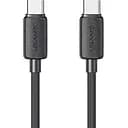 Кабель Usams US-SJ696 60W Striped Data Cable Type-C To Type-C-KY Series 2 м черный
