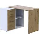 Офісний стіл Doros T8 Білий/Дуб Артизан 100х83х75 (DRS-011512)