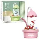 Детская настольная лампа Hello Kitty цветочный горшок розовая (351E)