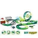 Автотрек Дино Майданчик 354 зі світлом і звуком, 225 елементів, довжина 500 см, аксесуари в коробці