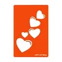 Трафарет для био-тата Сердце c077-15*20см, размер 15х20см