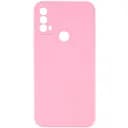 Чохол Silicone Cover Lakshmi Full Camera (AAA) для Motorola Moto E40 Рожевий / Light pink