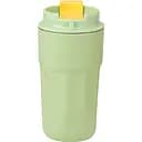 Термочащка 450 мл із защіпкою і колбою з нержавіючої сталі, зелений Happy Life HP153GR
