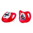 Ортодонтическая пустышка Nuby, с шишечками-нубиками, 0-6 мес., красный, 2 шт. (5840SOSNred)