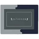 Суперпоглощающий коврик в ванну Stenson прямоугольный 150х120 см светло-серый (35809)