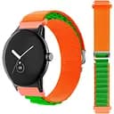 Ремінець для Samsung Gear S2 Classic - оранжево-зелений Watchbands NormalCloth Wave ширина кріплення 20мм нейлоновий (W26-7WB17487963)