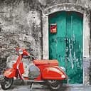 Картина по номерам Соседский мопед 40х40 см 11206-AC