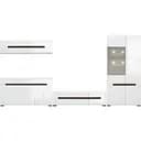 Модульна стінка для вітальні ВМК (БРВ) Ацтека N77855 Білий/Білий глянець (BRW-1634)