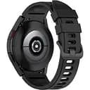 Ремінець для Samsung Galaxy Watch 7 - чорний ширина кріплення 20мм силікон Watchbands RiccoOne (W47-9WBWB91467287)