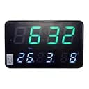 Годинники 2508 з датою і термометром настільний з яскравим підсвічуванням