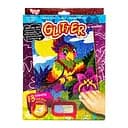 Раскраска глиттерными блестками по номерам "Попугай" РГН-02-04 мини 20,5х26 см