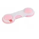 Замок на меблі захист від дітей, блокіратор для ящиків 9.5 см White Pink (17697)