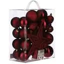 Комплект ялинкових куль і прикрас House of Seasons 40 шт. червоний (8718861796735)