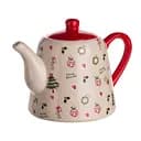 Порцеляновий чайник для заварювання Yiwu Merry Christmas 1 літр horeca CR-1-15