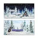 Набір для створення 2 шт вітальних листівок на підставках Зимові казки FDGCK-048, 20 см х 10 см