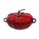 Каструля чавунна Томат 2.5 л емальована з кришкою посуд для тушкування запікання Червоний Premium Cookware HP-1-20-RED