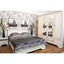 Комплект модульний в спальню ВМК (БРВ) Кентукі N77798 Білий альпійський (BRW-1749)