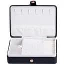 Скринька-органайзер для прикрас Yiwu на кнопці 16x11x4.7 см чорний HP-5-30B