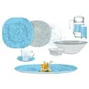 Сервіз Luminarc Carine Annalee Blue, 6 персон, 46 предметів, блакитний (Q5492)