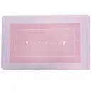 Коврик суперпоглащающий в ванную Stenson 60x40 см прямоугольный светло-розовый (26262)
