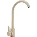 Смеситель кухонный Platinum 7990 NEST (3008 А-FN) поворотный однорычажный из нержавеющей стали песок