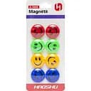 Магніт для дошки Смайлик X-3008, 3 см, 8 шт.