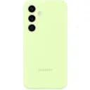 Противоударный оригинальный силиконовый чехол Samsung Silicone Case для Samsung Galaxy S24 Light Green EF-PS921TGEGWW