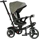 Детский трехколесный велосипед Best Trike Marco 9155/318-82 с поворотным сиденьем складным рулем музыкальной зеленой фарой