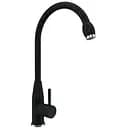 Змішувач кухонний Platinum 26 FHP (7456) поворотний одноважільний з нержавіючої сталі чорний металік