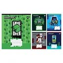 Зошити учнівські 18 аркушів лінія Yes Minecraft Walls, 25 шт. в упаковці