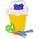 Песочный набор Bamsic 012/5Y с ведерком Цветочек-2 яркий комплект из 6 элементов для игр на улице, желтый