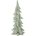 Елочка настольная J-line с вельветовым напылением 36 см мятная (45727)