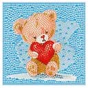 Алмазна мозаїка Ведмедик Тедді DM5003 з рамкою 15х15 см