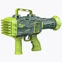 Пістолет з мильними бульбашками, 20 см, автоматичний, на батарейках, з мильним розчином, 25 отворів