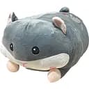 Детская мягкая игрушка Хомяк Bambi L1121(Grey) с пледом 50 см