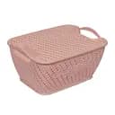 Корзина для хранения Kornel пластиковая с крышкой в ​​ассортименте 37 х 26 х 18 см (8153)