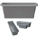 Балконный ящик Prosperplast Respana Easycare, 400 мм, серый (61697-405)