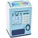 Скарбничка-сейф дитяча MK 5060 з кодом і відбитком пальця світло та звук блакитна