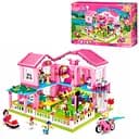 Конструктор детский SLUBAN Домик, M38-B0721, 896 деталей, фигурки персонажей