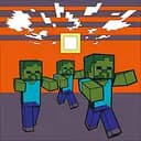 Картина по номерам Santi Майнкрафт Побег зомби 25x25 см LED подсветка (954401)