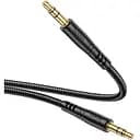 Кабель Hoco UPA24 Smooth AUX audio cable 3.5 мм - 3.5 мм 1 м черный