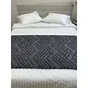 Доріжка на ліжко Ecotton полістан Jacuard Grey 70х230 см (25219)