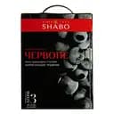 Уценка. Вино Shabo Шабские вина, ординарное столовое, красное, полусладкое, Bag-in-Box, 9-12%, 3 л